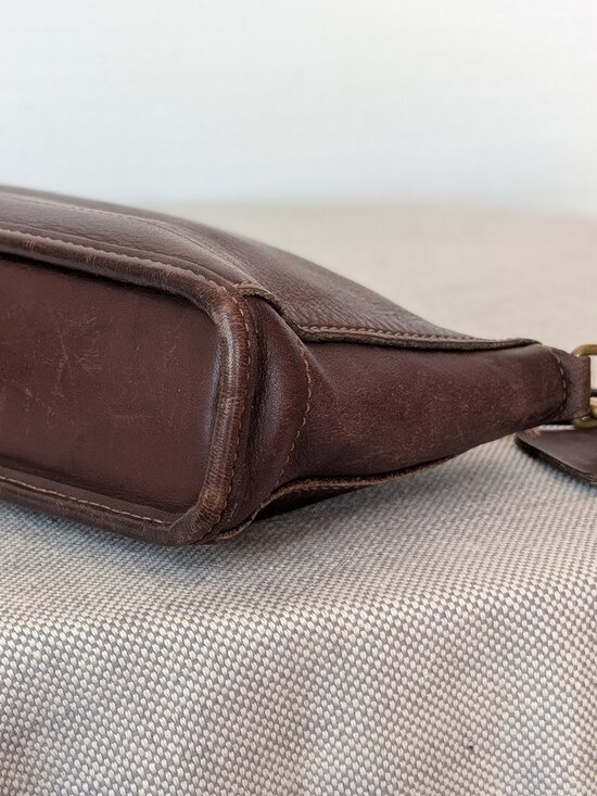 Vintage Coach Bleecker Demi Zip Brown Leather USA Made Style 9311 - Picture 6 of 9